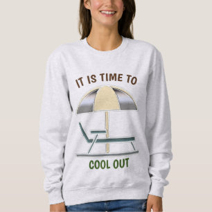 Sweatshirt Cool Extérieur Relax Chill Beach Chaise Méditerran