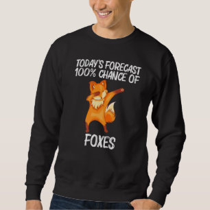Sweatshirt Cool Fox Art Pour Hommes Femmes Dabbing Red Arctic