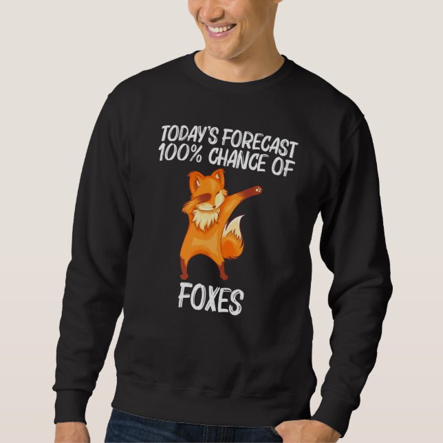 Sweatshirt Cool Fox Art Pour Hommes Femmes Dabbing Red Arctic (Devant)