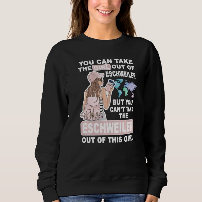 Sweatshirt Cool Girl from Eschweiler City  Proud Eschweiler G (Devant)