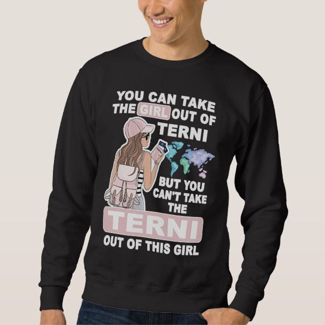 Sweatshirt Cool Girl from Terni City  Proud Terni Girl (Devant)