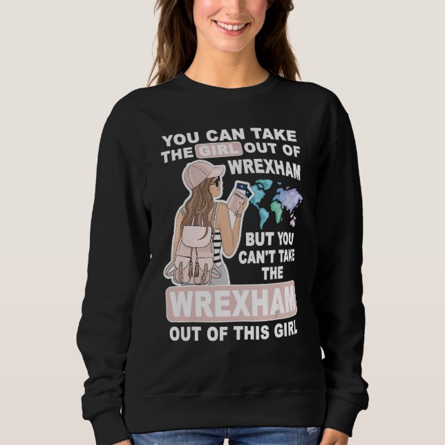 Sweatshirt Cool Girl from Wrexham City  Proud Wrexham Girl (Devant)