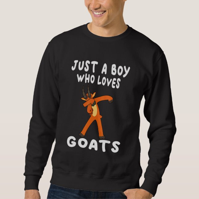 Sweatshirt Cool Goat For Boys Kids Goat Farmer Farming  8 (Devant)