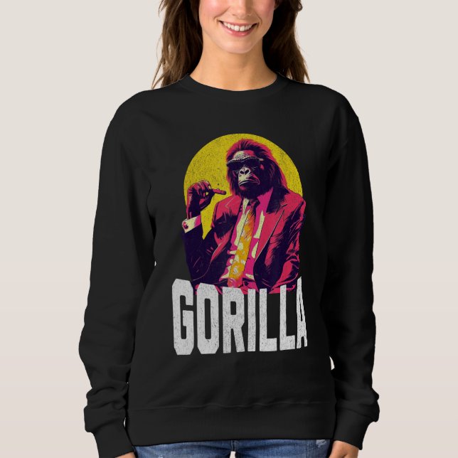 Sweatshirt Cool Gorilla And Suit Awaken Your Strength and Con (Devant)