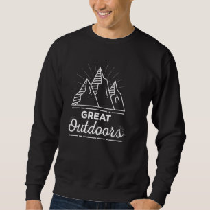 Sweatshirt Cool Grand extérieur Camping Montagnes Randonnée E