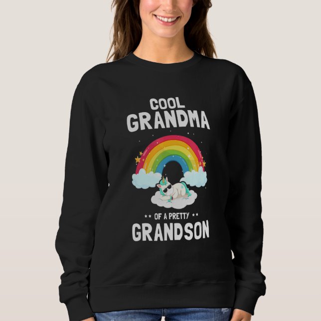 Sweatshirt Cool GRANDMA Of A Pretty Gay Son Cute Pride Design (Devant)