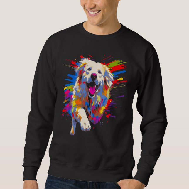 Sweatshirt Cool Great Pyrenees Dog (Devant)