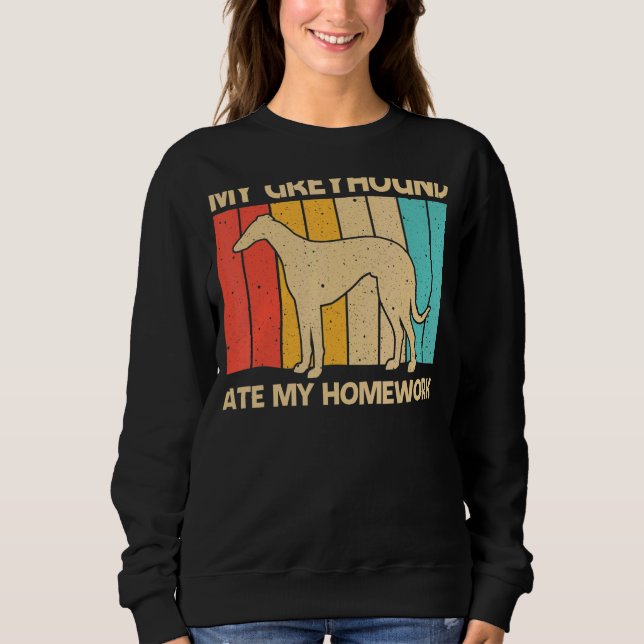 Sweatshirt Cool Greyhound Pour Enfants Garçons Sighthound Ani (Devant)