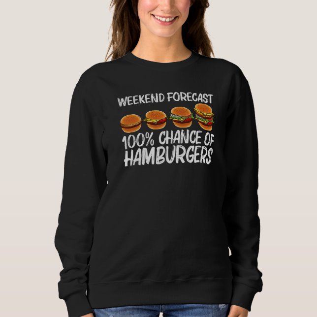 Sweatshirt Cool Hamburger For Men Women Cheeseburger Burger (Devant)