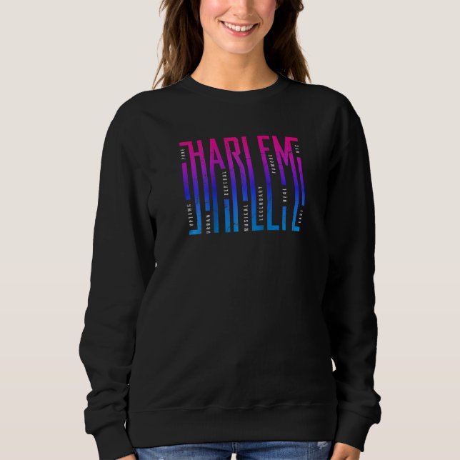 Sweatshirt Cool Harlem New York Tee - shirts graphiques et Co (Devant)