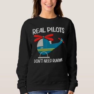 Sweatshirt Cool Helicopter For Men Women Aircraft Aviation Pi
