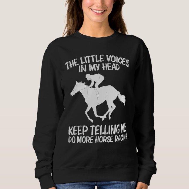 Sweatshirt Cool Horse Racing For Men Women Horseback Riding J (Devant)