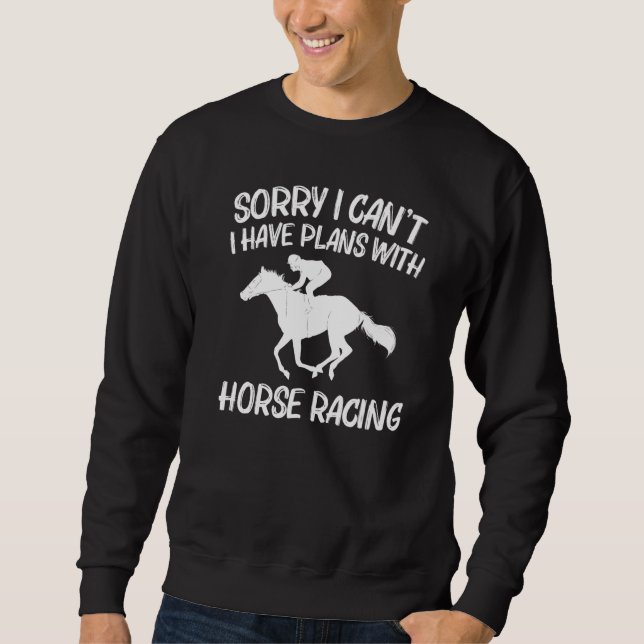 Sweatshirt Cool Horse Racing For Men Women Horseback Riding J (Devant)