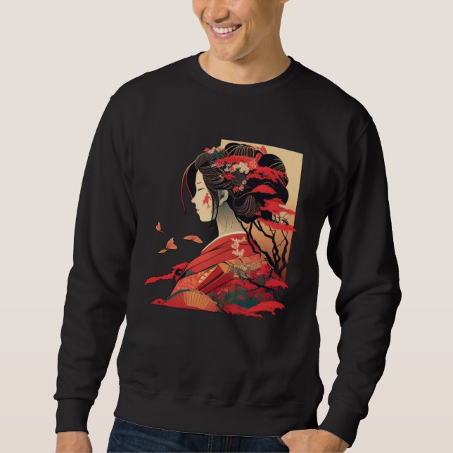 Sweatshirt Cool Japanese Woman (Devant)
