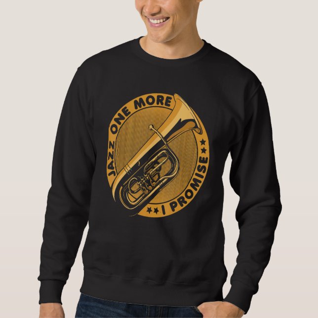 Sweatshirt Cool Jazz  Classic Saxophone Player Music Lifestyl (Devant)