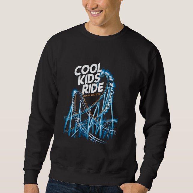 Sweatshirt Cool Kids Ride Roller Dessous de verre d'attractio (Devant)