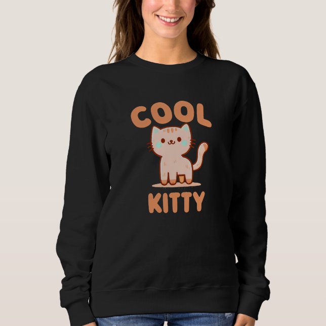 Sweatshirt Cool Kitty (Devant)