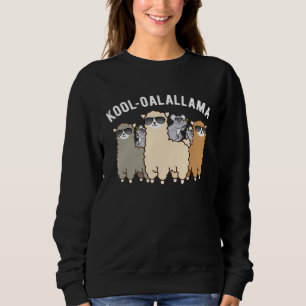 Sweatshirt Cool Koala Sur Llama Cria Herd Des Lunettes De Sol