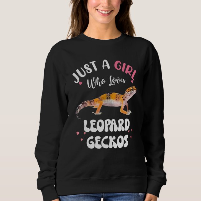 Sweatshirt Cool Leopard Gecko For Girls Women Pet Lizard Rept (Devant)