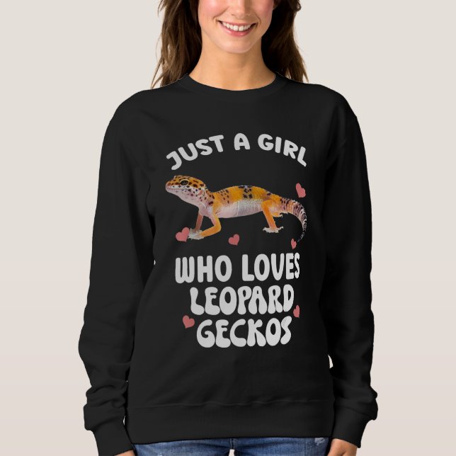 Sweatshirt Cool Leopard Gecko For Girls Women Pet Lizard Rept (Devant)