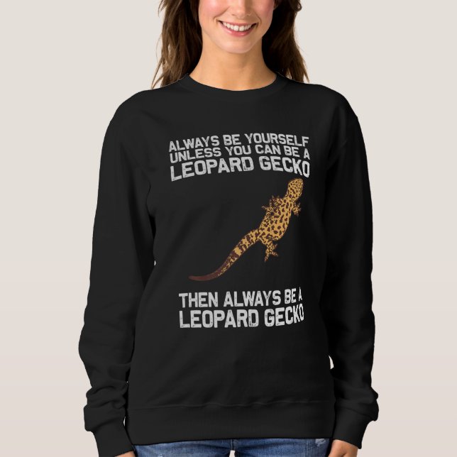 Sweatshirt Cool Leopard Gecko Pour Hommes Femmes Minuscule Di (Devant)