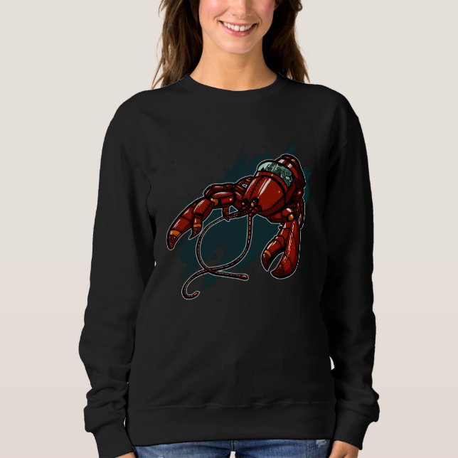 Sweatshirt Cool mechanical Lobster (Devant)
