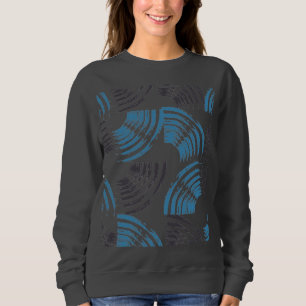 Sweatshirt Cool, moderne, bleu abstrait tendance