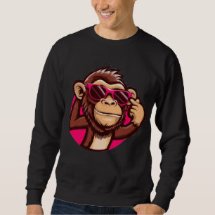 Sweatshirt Cool Monkey Sweat-shirt Noir
