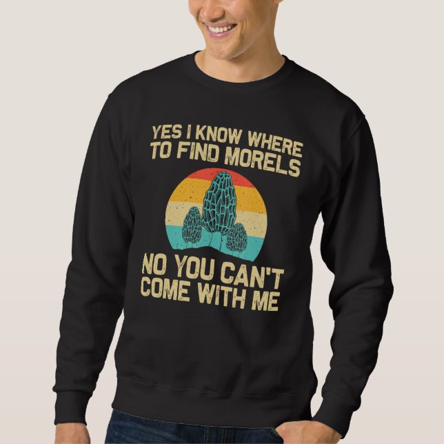 Sweatshirt Cool Morel Mushroom For Men Women Hunting Foraging (Devant)