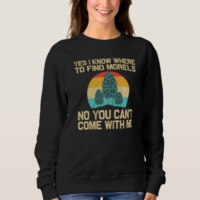 Sweatshirt Cool Morel Mushroom For Men Women Hunting Foraging (Devant)