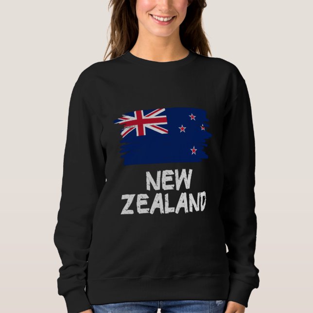 Sweatshirt Cool New Zealand Flag (Devant)