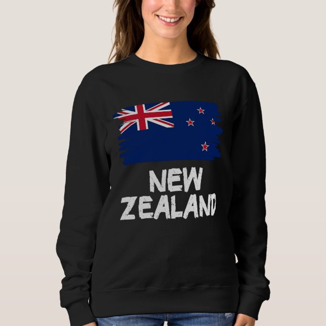 Sweatshirt Cool New Zealand Flag (Devant)