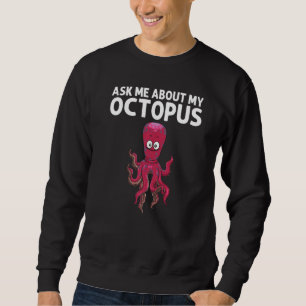 Sweatshirt Cool Octopus Pour Hommes Femmes Vie Maritime Océan