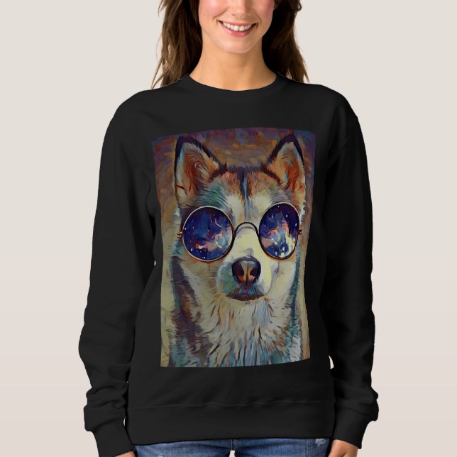 Sweatshirt Cool Paint Husky (Devant)