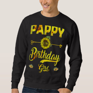 Sweatshirt Cool Pappy De Fille D'Anniversaire Papa Tournesol