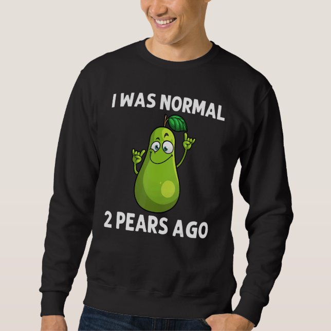 Sweatshirt Cool Pear For Men Women Pears Fruit Vegan Food Veg (Devant)