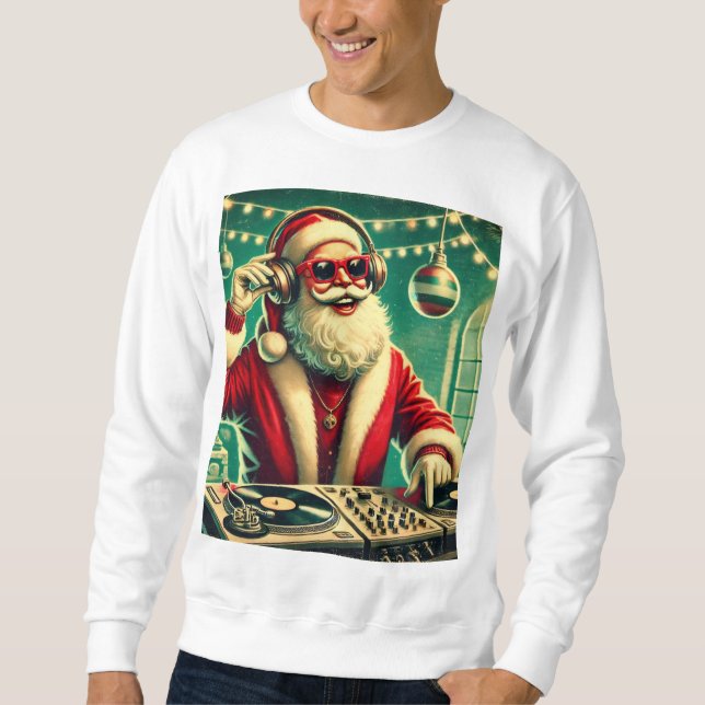 Sweatshirt Cool Père Noël Funny Christmas (Devant)