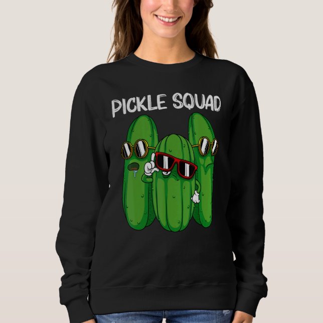 Sweatshirt Cool Pickle For Men Women Pickle Food Cucumber  2 (Devant)