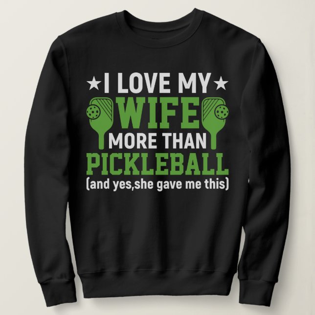 Sweatshirt Cool Pickleball Art Pour Hommes Femmes (Design devant)