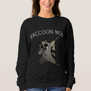 Sweatshirt Cool Raccoon Pour Maman Mama Trash Panda Amoureux