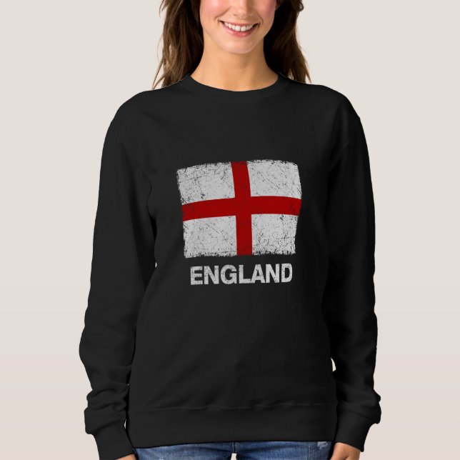 Sweatshirt Cool Royaume-Uni Angleterre Drapeau illustrer le g (Devant)