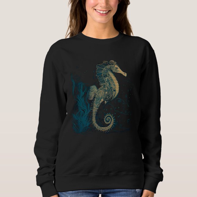 Sweatshirt Cool Sea Horse (Devant)