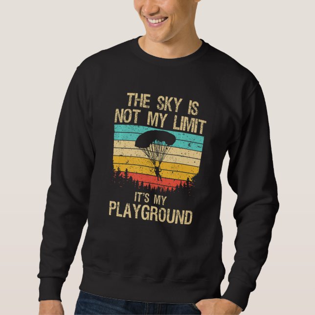 Sweatshirt Cool Skydive Pour Hommes Femmes Skydive Parachute  (Devant)