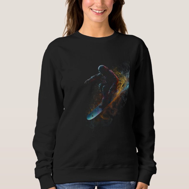 Sweatshirt Cool Snowboard  Freestyle Snowboarding Snowboarder (Devant)