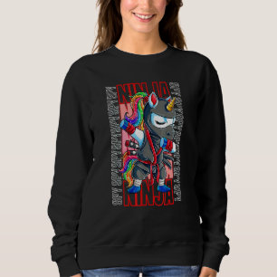 Sweatshirt Cool Spy Gaming Ninja Gamer Unicorn Ninja Boy Girl