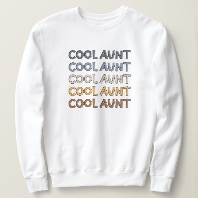 Sweatshirt Cool Tante Moderne Cadeaux mignons pour Tante (Design devant)