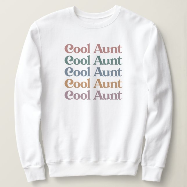 Sweatshirt Cool Tante Retro Cadeaux mignons pour Tante (Design devant)