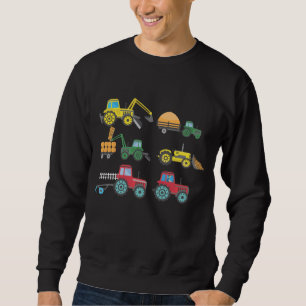 Sweatshirt Cool Tracteurs and Harvesters Collection Agriculte