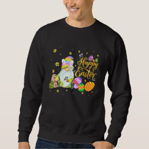 Sweatshirt Cool X001d Lapin Gnome Rabbit Oeufs Chasse Joyeux