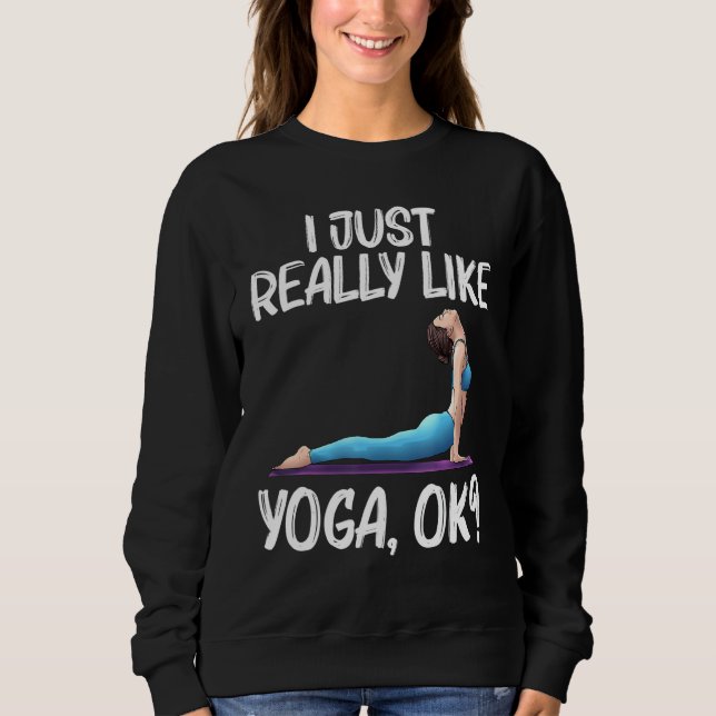 Sweatshirt Cool Yoga For Men Women Yogi Physical Exercise The (Devant)